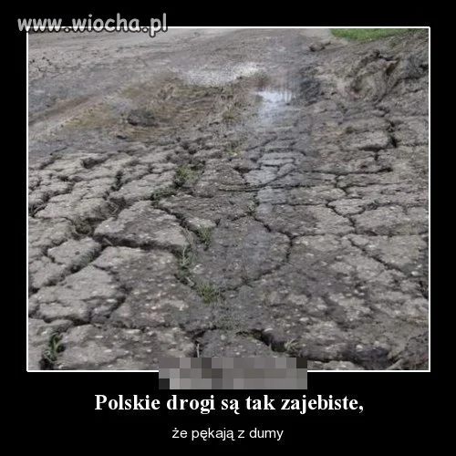Polskie drogi pękają z dumy
