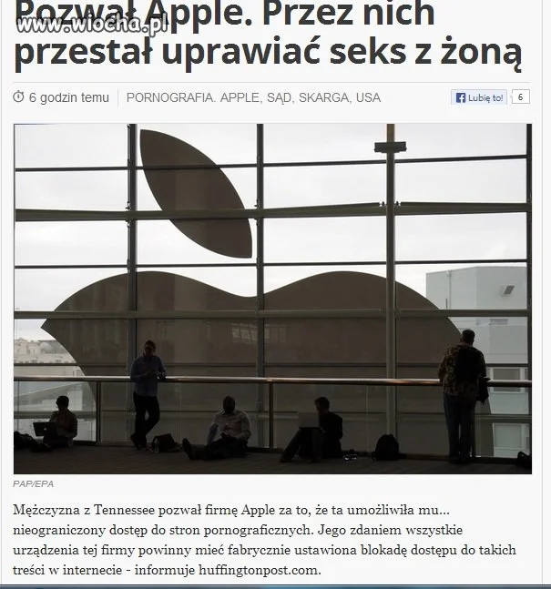 Pozwał apple bo
