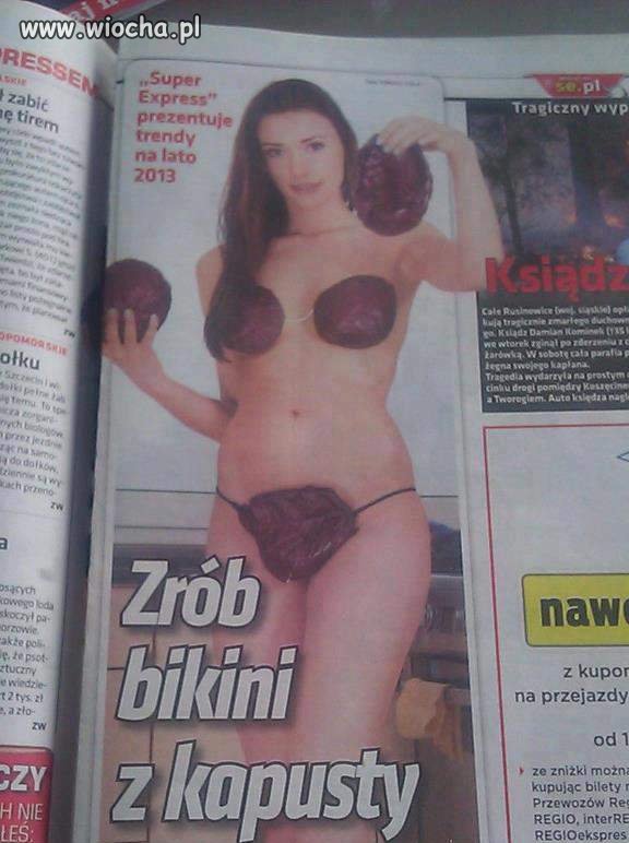 Bikini z kapusty nie bardzo to widzę