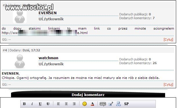 Uważaj  Evensen! watchman widzi wszystko.