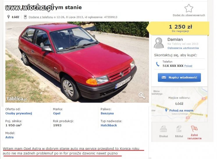 Takie tam ogłoszenie...