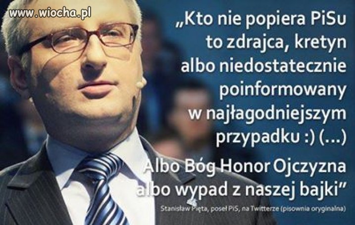 Słowa posła PISu 
