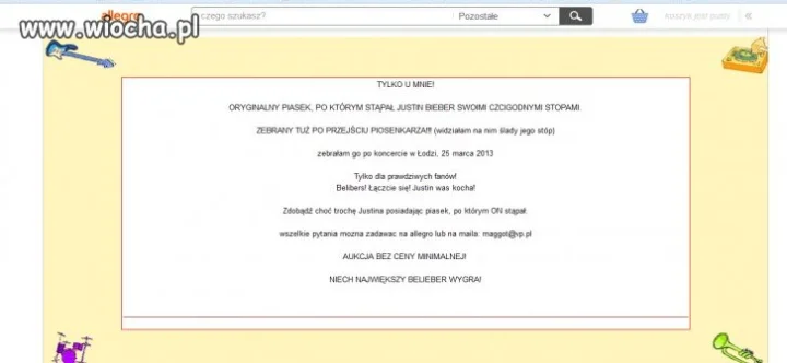 Piasek po którym