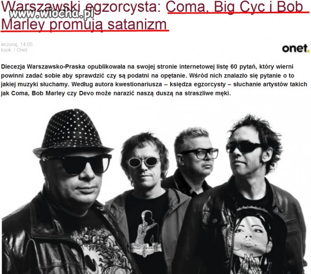 Big Cyc "promuje satanizm"..