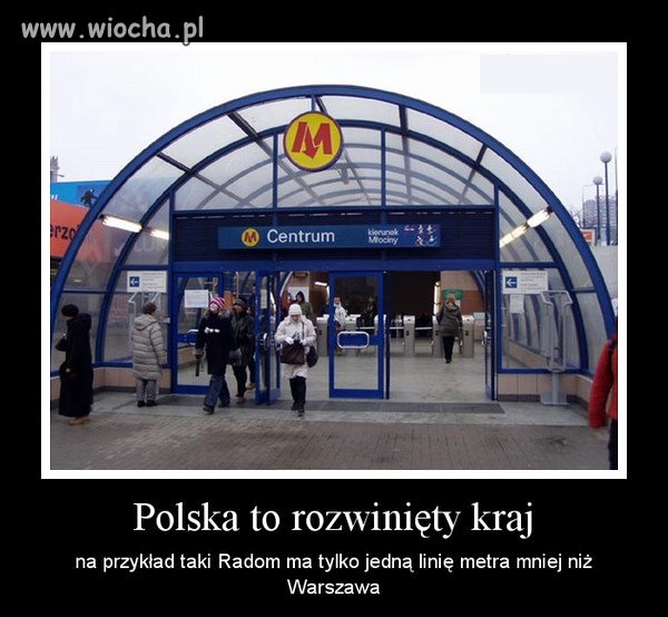 Linie metra w Polsce.