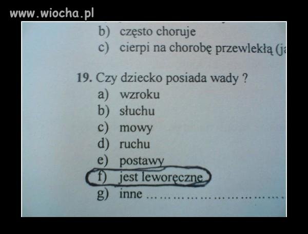 Jest Leworęczne ...