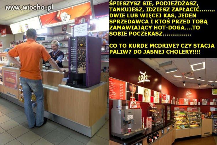 Może hot-doga?, albo kawę? 