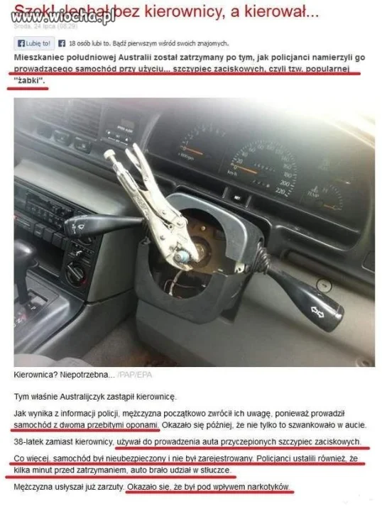 Ostra jazda bez trzymanki