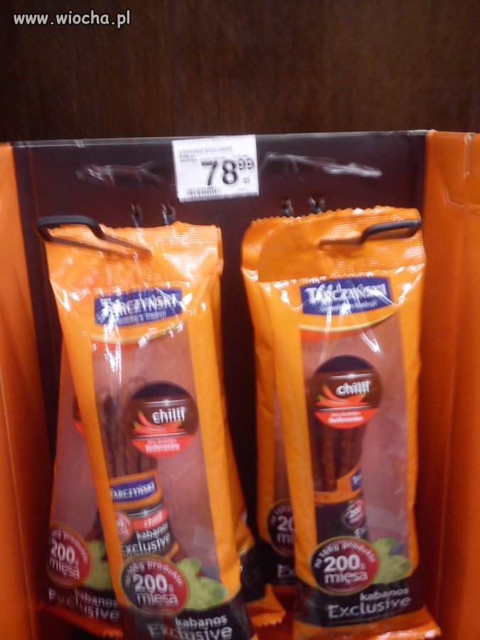 Kabanosy w Carrefour...