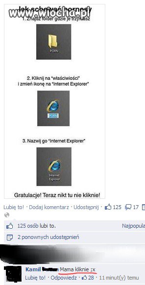 Mama jednak kliknie