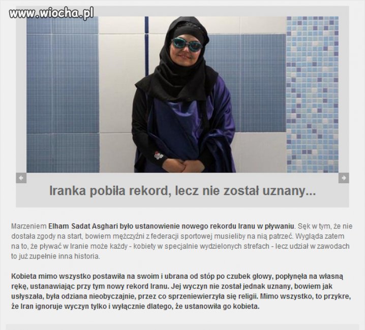 Pobiła rekord ale...