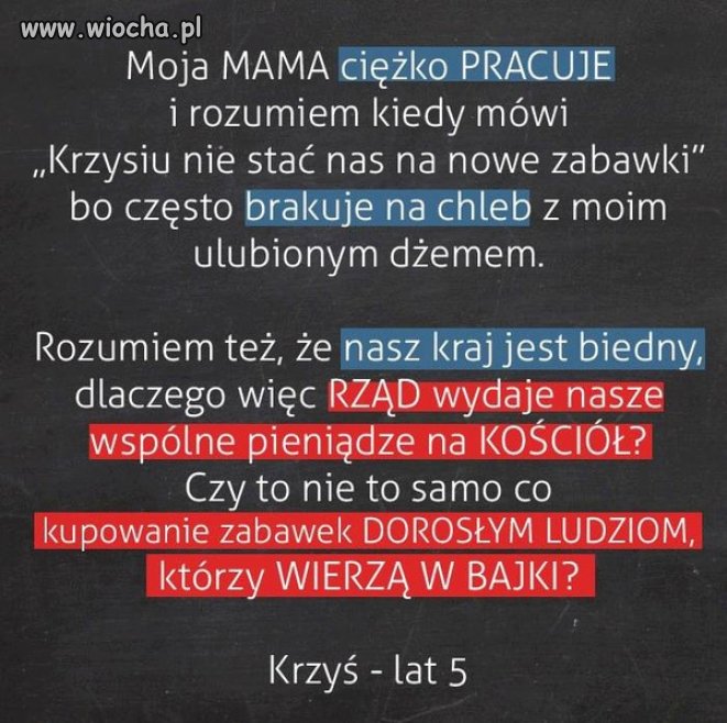 Bardzo mądry pięciolatek Krzyś 