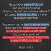 Bardzo mądry pięciolatek Krzyś 