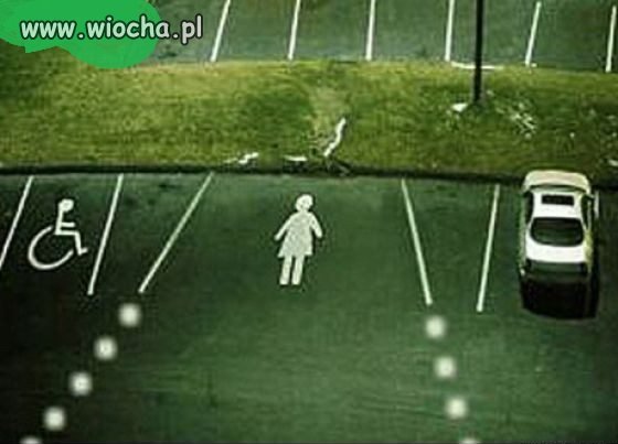 Miejsce parkingowe dla Pań 