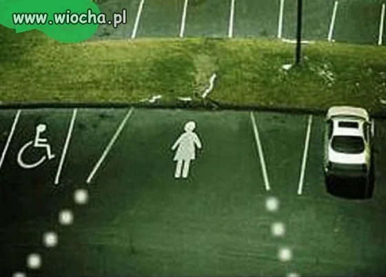Miejsce parkingowe dla Pań 