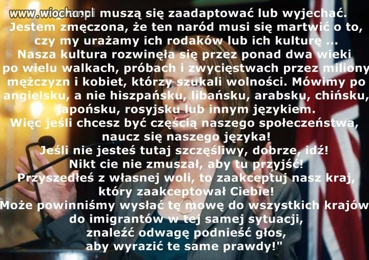 Była premier Australii Julia Gillard o imigrantach.