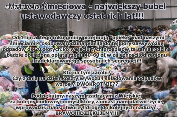 Ustawa śmieciowa.