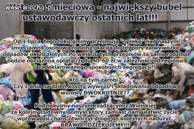 Ustawa śmieciowa.