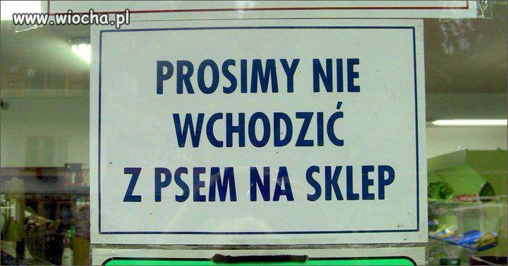 Ciekawe czy DO sklepu można... 