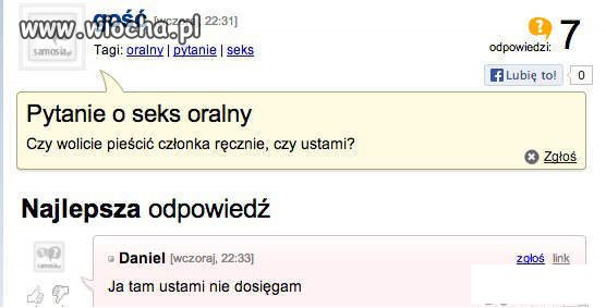 Ja też nie dosięgam.