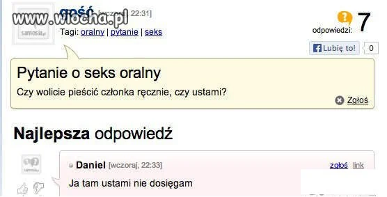 Ja też nie dosięgam.