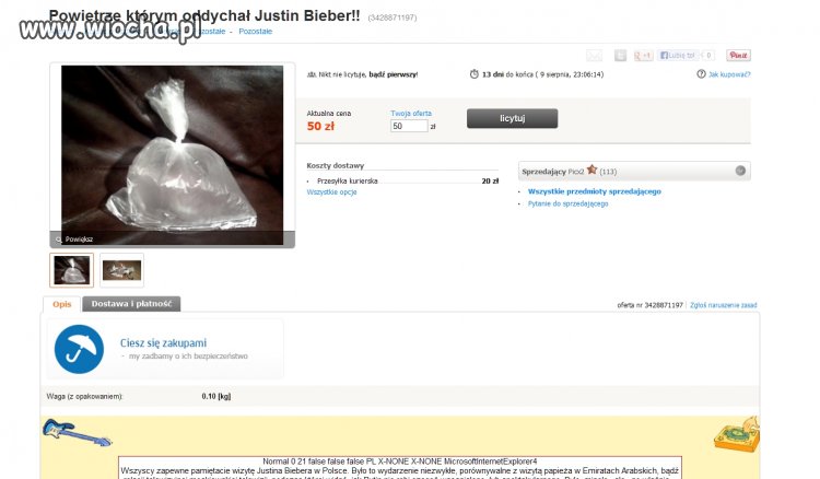 Bieberowe powietrze - niezła wiocha!
