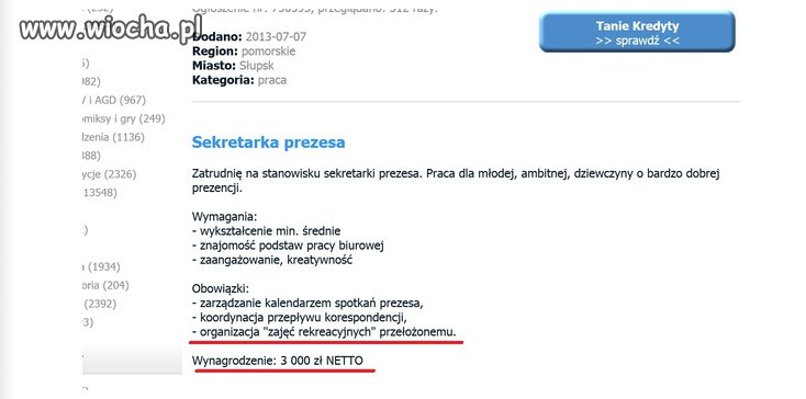 Prezes zatrudni sekretarkę...