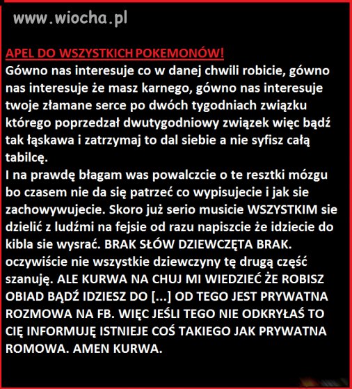 Apel do pokoemonów