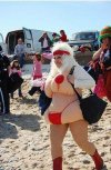 Na plaży można spotkać każdego