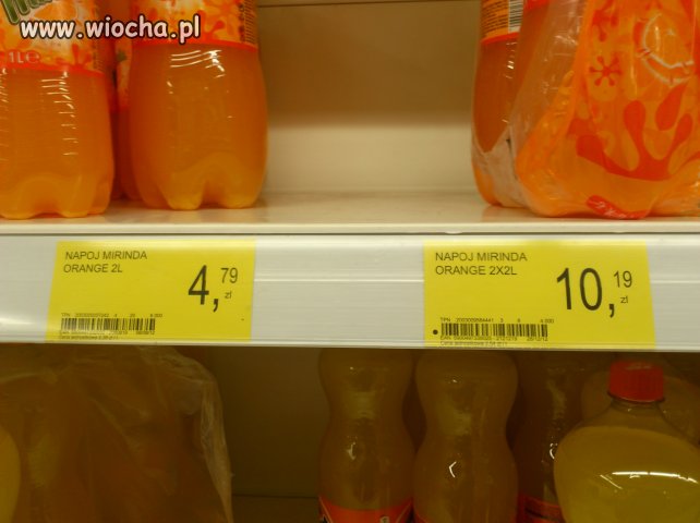 "Promocja" na Mirindę w Tesco.