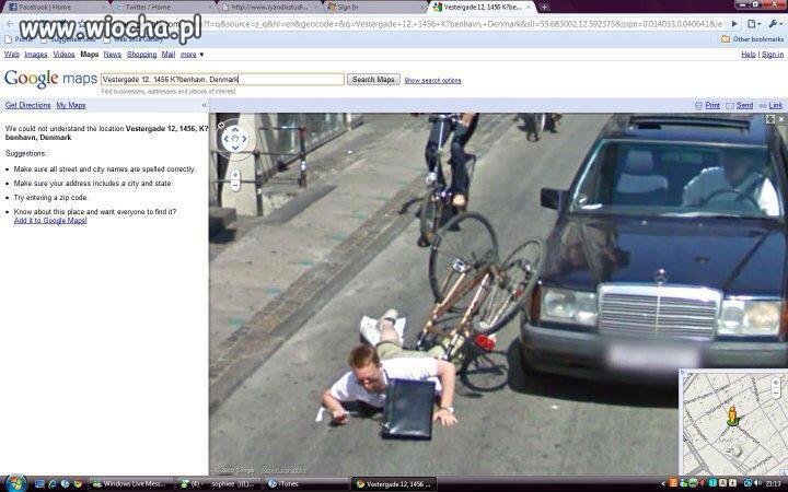 W tej sytuacji zostać sfotografowany przez google