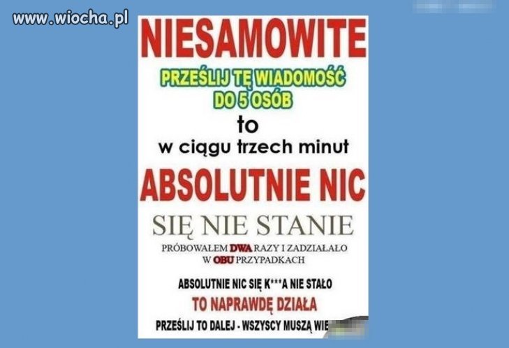 Łańcuszki rodem z facebook-a