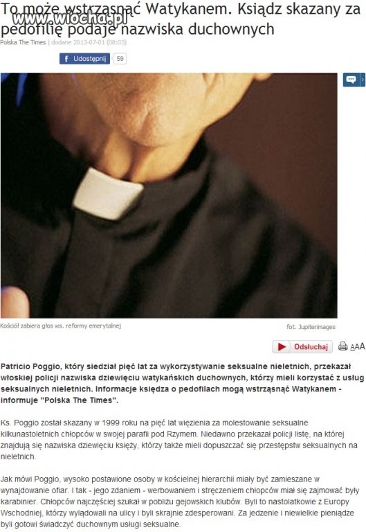 Pedofilia w Watykanie