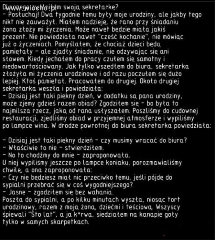Urodziny, za które...