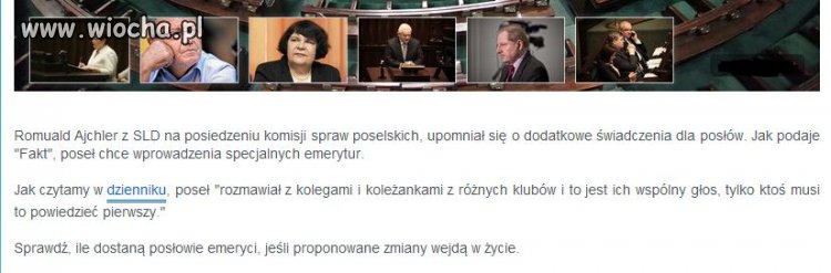 Trudno im jest oderwać się od korytka