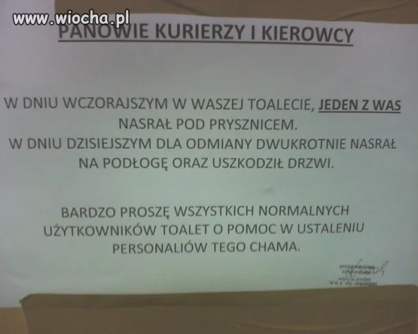 Niecodzienna prośba