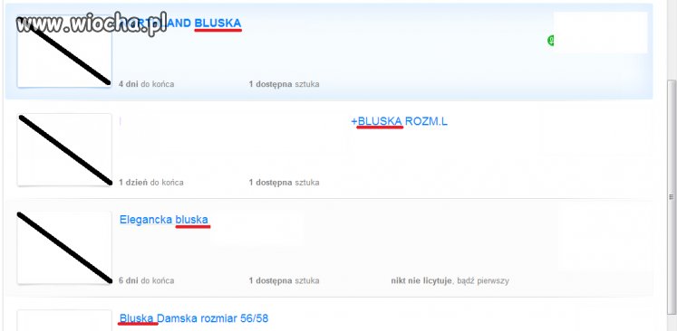 BLUSKA na allegro