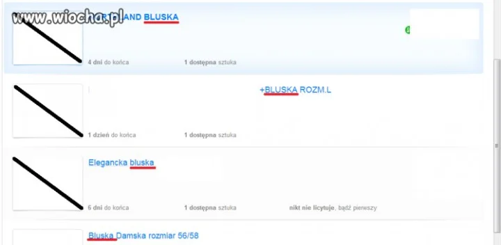 BLUSKA na allegro