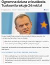 Tuskowi brakuje 24mld...nasze zadłużenie rośnie...