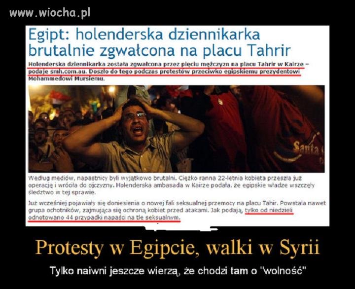 Protesty w Egipcie...