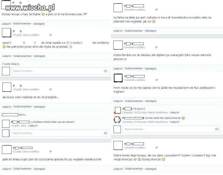 Statusy na facebook'u