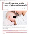 Karmiła dziecko piersią