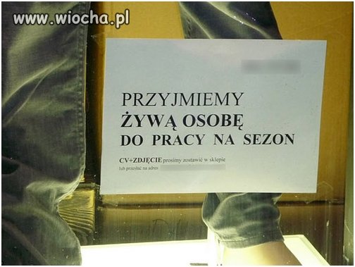 Trudno żeby martwa przyjęli...