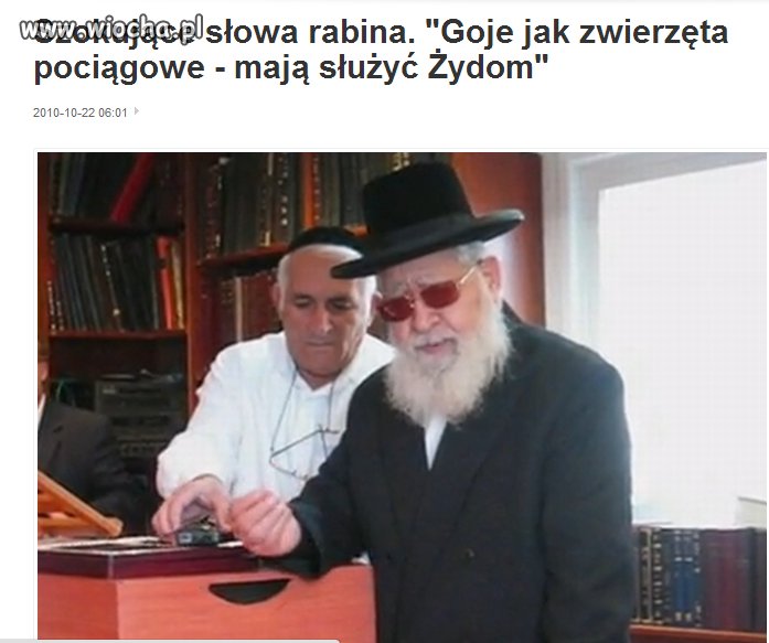 Rasizm? Nie..przecież to Żyd