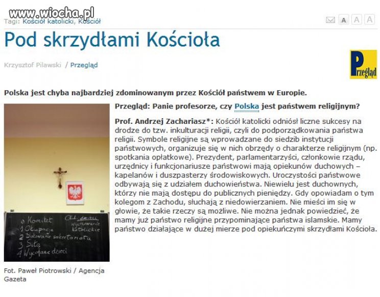 Polska jest najbardziej zdominowanym przez Kościół