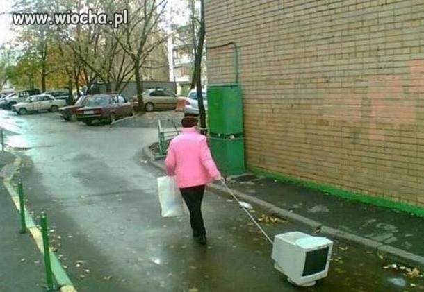 Z pupilem na spacerze...