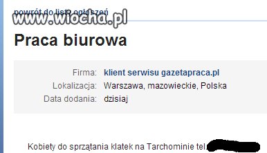 Praca biurowa