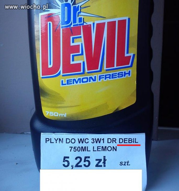 Płyn do wc... Dr Debil