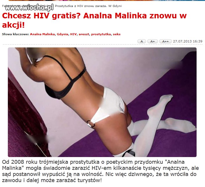 Analna malinka znowu w akcji