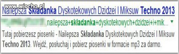 "Najlepsza składanka dyskotekowych Dzidzei i Miksuw"